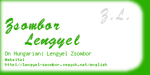 zsombor lengyel business card